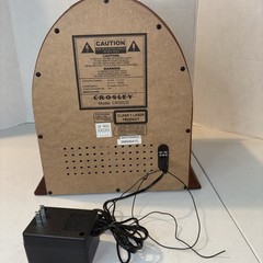 Crosley CR32CD Cathedral Tabletop AM/FM Radio CD Player Wood
