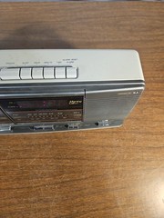 Vintage Soundesign 3877MGY AM/FM Cassette Player Retro Alarm Clock Tested