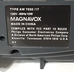 VINTAGE Magnavox DOUBLE DECK Cassette Player w/ CORD Portable AM/FM #AW 7030/17