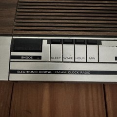 GE Digital Clock Radio Vintage General Electric 7-4634B AM/FM Snooze -Tested-