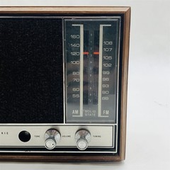 General Electric T2270B Vintage Radio AM/FM Dual Speaker 120V Solid State 10W