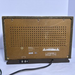 Sony ICF-9740W FM AM Table Radio Woodgrain Cabinet Analog Vintage