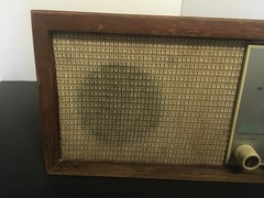 Vintage KLH Model Twenty One 21 FM Table Radio Wood Cabinet Tested Working