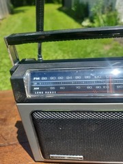 General Electric Super Radio GE 7-2880B Long Range Black/Silver Working/0526ys5