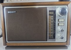 Vintage Sony ICF-9740W Radio AM FM Table Top Mid Century MCM Sim. Wood WORKING