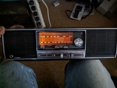 Vintage Retro Woodgrain Stereo AM FM Monteverdi Taiwan J928 Needs Antenna Wire