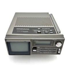 Magnavox BD-3902 SL01 Vintage Portable AM/FM Quartz Radio Clock & TV For Parts