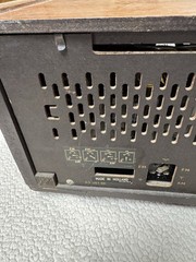 Vintage Table Top Stereo Philips B5X43A Made in Holland Lights Up 22&Prime; x 10&Prime;