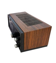 Vintage Sears Flip Clock Woodgrain Radio – Broken For Parts