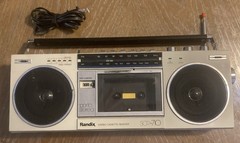 Randix SCR-710 Vintage Stereo Cassette Recorder Portable Radio Working