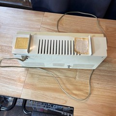 Vintage Sears Silvertone 4044 Ivory AM Clock Radio 1960s MCM Works