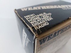 Vintage Randix Weathercaster WB 34 Radio with Box, Battery Powered, Functions!