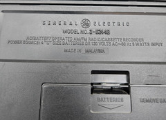 General Electric GE 3-5244B Vintage AM/FM Radio Cassette Recorder Clean & Works