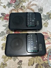 2 Vintage – Panasonic AM/FM Portable 8&Prime; Radio, RF-544 AC See Notes! Works! NB3