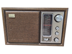 Sony ICF-9650W Vintage AM FM Table Radio Woodgrain Tested