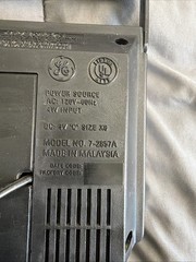 Vintage 1980’s GE General Electric AM/FM Portable Radio 7-2857A Works Great