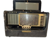 Vintage Zenith Trans-Oceanic Wave Magnet Radio Receiver Chassis For Parts