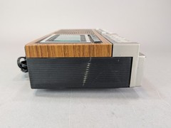 Vintage AM/FM Clock Radio Cassette Player Alarm Clock 7-4975C *Read