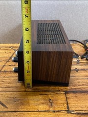 Vintage Woodgrain Flip Clock Radio Sears Alarm Clock Retro AM FM