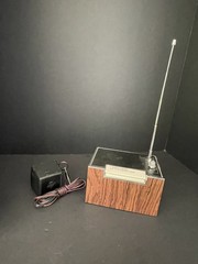Vintage Realistic AM/FM Deskube Radio Model 12-184 Faux Wood Radio Shack Tested