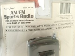 Lenoxx Sound Vintage AM/FM Sports Radio Model PR-35M NOS Speaker & Headphones