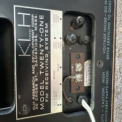 1965 FM Radio VINTAGE KLH model 21 Twenty-one MID-CENTURY wood case WORKS WELL