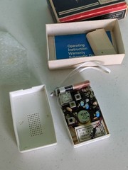 Emerson P-4000 Pocket Am Radio Solid State with box and manual not tested