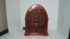 Vintage GE General Electric AM FM Wood Table Radio Model No. 7-4100JA -VERY NICE