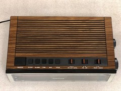 Vtg 1984 Suntone (Hong Kong) Clock Radio RR-049 Red Digital *TESTED, WORKS* EUC!