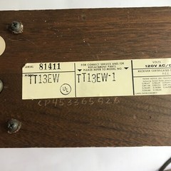 Motorola AM/FM Solid State Vintage Radio TT13EW Wood (Works!)