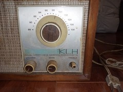Vintage KLH Model Twenty One FM Radio, Missing One Knob, Works Great, Dusty Top