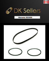 Replacement Belts for Marantz SD3000 Stereo Cassette Deck New (MBF7 MB4 MB6.5)