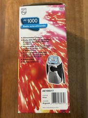 Philips AE1000 Portable Radio AM FM Self Powered Tuner Rechargeable Crank New