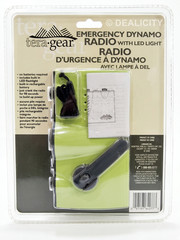 NEW! Tera Gear Portable Emergency Radio w Dynamo Crank – AM/FM Stereo & Light Ⓟ