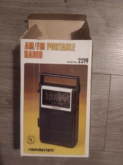 Soundesign Portable Radio AM FM Vintage 1980 2219- (A) Power Cord