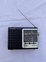 Vintage Rare Brand SILVER 3F275 FM/MW/SW 3 Band Portable Radio 1980 Japan