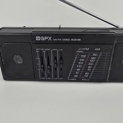 Vintage GPX AM/FM Stereo Receiver Mini Boombox Portable Radio Model A270 Black
