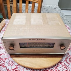 Vintage 1960&rsquo;s Voice of Music Tuner Model #1465 Powers Up but Untested / No Amp