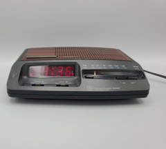 Vtg GE 7-4621A Digital AM/FM Clock Radio Tested & Working 2 Alarms Retro 80s