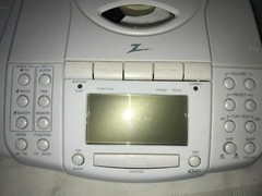 Vintage 1999 ZENITH Z824W CORDED PHONE Alarm Clock AM/FM Radio CD Player WORKS