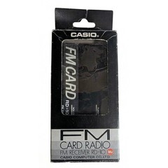 Vintage Casio FM Card Radio FM Receiver RD-10, Original Box, Headphones, Working