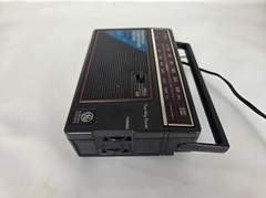 GE AM FM Portable Radio 7-2850B Two-Way Power Handle Tuner Sticker Vintage