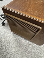 Vintage Table Top Stereo Philips B5X43A Made in Holland Lights Up 22&Prime; x 10&Prime;