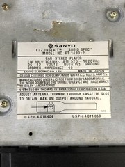 sanyo radio vintage Untested Vd3