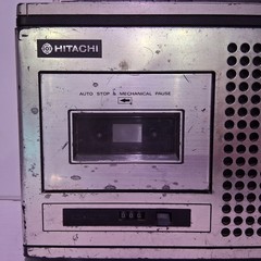 VINTAGE Hitachi TRK-5305H AM/FM Radio Cassette Recorder Portable Retro Untested