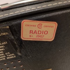 Triumph No. 819 Solid State Multi Band World Time Radio Vintage