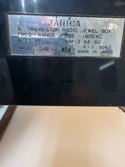 Vintage Janiga SRB-12 Mini Stereo Jewel Box Radio Record Player Japan Parts Repa
