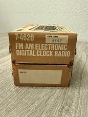 NOS GE General Electric 7-4620 FM/AM Digital Alarm Clock Radio Tested w/BOX