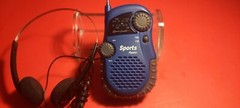 Lenoxx Sound PR-35M AM/FM Sport RADIO HEADPHONES & MANUAL PERFECT WORKING COND