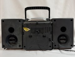 Lenoxx Sound Stereo CD Cassette System + Large Vintage Tape Lot w/ Case